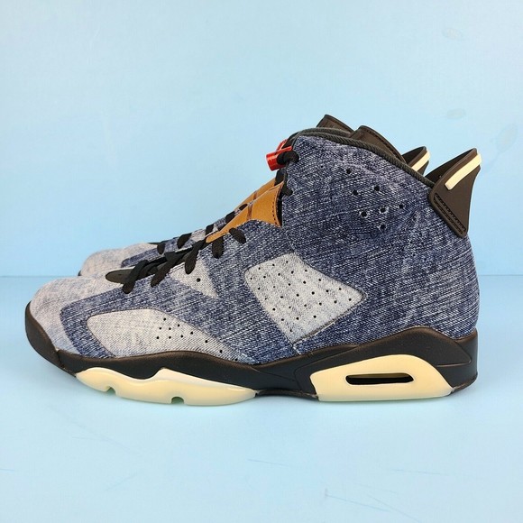 Jordan Other - Air Jordan 6 VI Retro 2019 Washed Denim CT5340-401 Mens Size 13